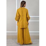 Conjunto Eduarda Linho Italiano Mostarda