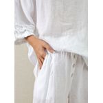 Conjunto Eduarda Linho Italiano Branco