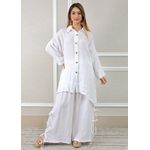 Conjunto Flora Linho Italiano Branco