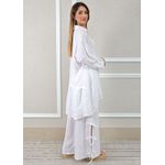 Conjunto Flora Linho Italiano Branco