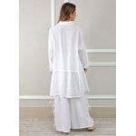 Conjunto Flora Linho Italiano Branco