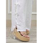 Conjunto Flora Linho Italiano Branco