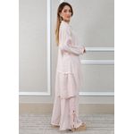 Conjunto Flora Linho Italiano Rosa Bebe
