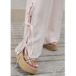 Conjunto Flora Linho Italiano Rosa Bebe