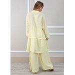Conjunto Flora Linho Italiano Amarelo 