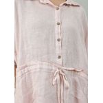 Conjunto Fatima Linho Italiano Rosa Bebe