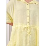 Conjunto Fatima Linho Italiano Amarelo