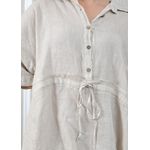 Conjunto Fatima Linho Italiano Bege