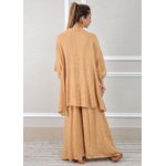 Conjunto Fatima Linho Italiano Caramelo