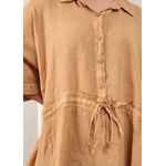 Conjunto Fatima Linho Italiano Caramelo