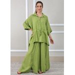 Conjunto Fatima Linho Italiano Verde Pistache 