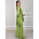 Conjunto Fatima Linho Italiano Verde Pistache 
