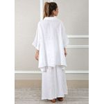 Conjunto Fatima Linho Italiano Branco