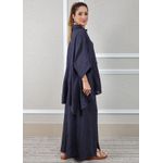 Conjunto Fatima Linho Italiano Azul Marinho
