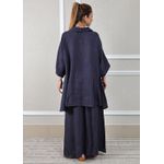 Conjunto Fatima Linho Italiano Azul Marinho