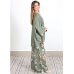 Conjunto Sophie Linho Italiano Verde Militar