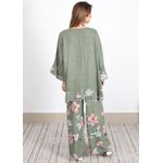 Conjunto Sophie Linho Italiano Verde Militar