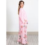 Conjunto Sophie Linho Italiano Rosa Chiclete