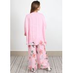 Conjunto Sophie Linho Italiano Rosa Chiclete