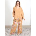 Conjunto Sophie Linho Italiano Caramelo
