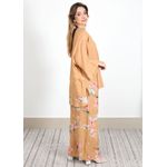 Conjunto Sophie Linho Italiano Caramelo