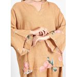 Conjunto Sophie Linho Italiano Caramelo