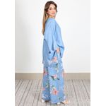 Conjunto Sophie Linho Italiano Azul Hortência