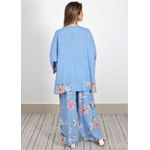 Conjunto Sophie Linho Italiano Azul Hortência