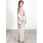 Vestido Analu Linho Italiano Azul Bebe .