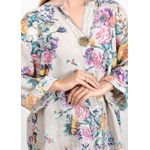 Vestido Analu Linho Italiano Azul Bebe .