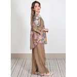 Conjunto Jaqueline Linho Italiano Caramelo