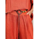 Conjunto Carolina Linho Italiano Terracota