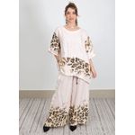 Conjunto Carolina Linho Italiano Rosa Bebe