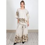 Conjunto Carolina Linho Italiano Bege
