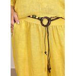Conjunto Carolina Linho Italiano Amarelo