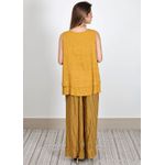 Conjunto Cristina Linho Italiano Açafrão