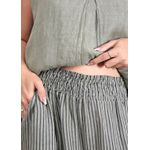 Conjunto Cristina Linho Italiano Verde Militar