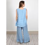 Conjunto Cristina Linho Italiano Azul Jeans 