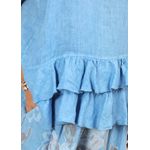 Conjunto Fernanda Linho Italiano Azul Hortência 