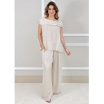 Conjunto Gabriela Linho Italiano Bege