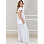 Conjunto Gabriela Linho Italiano Branco 