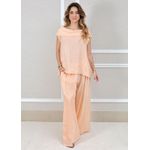 Conjunto Gabriela Linho Italiano Pêssego