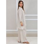 Conjunto Renata Linho Italiano Bege