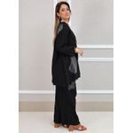 Conjunto Renata Linho Italiano Preto