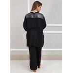 Conjunto Renata Linho Italiano Preto