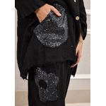 Conjunto Renata Linho Italiano Preto