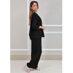 Conjunto Nayara Linho Italiano Preto