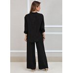 Conjunto Nayara Linho Italiano Preto