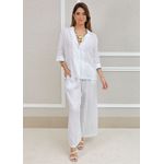 Conjunto Nayara Linho Italiano Branco