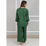 Conjunto Nayara Linho Italiano Verde Bandeira 